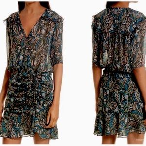 Veronica Beard retro floral paisley dress